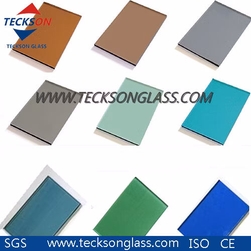 Clear Tinted Acid Etched Patterned Laminated Tempered Glass