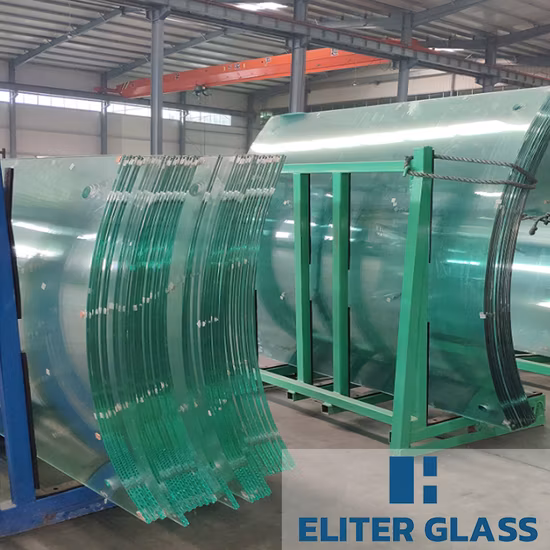 特大の湾曲強化二重積層断熱建築用安全ガラス